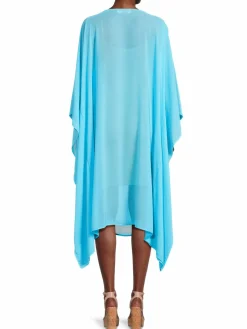 Women Renee C. Semi Sheer Asymmetric Midi Dress
