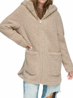 Women Andrew Marc Seneca Faux Fur Teddy Coat