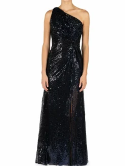Women Rene Ruiz Collection Sequin One Shoulder Gown
