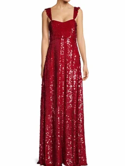 Women Valentino Sequin Silk Gown