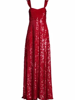 Women Valentino Sequin Silk Gown