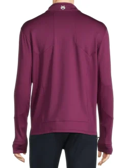 Greyson Activewear|Sequoia Mockneck Zip Jacket Bordeaux