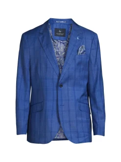 TailorByrd Blazers & Sportcoats|Shadow Plaid Sportcoat Royal