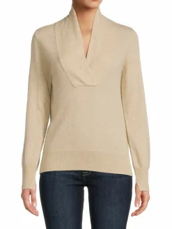 Women Amicale Shawl Collar Cashmere Sweater