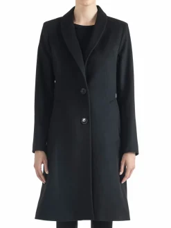 Women Sofia Cashmere Shawl Collar Wool & Cashmere Coat