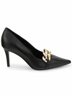 Karl Lagerfeld Paris Shea Curb Link Leather Pumps