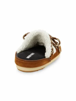 Moon Boot Shearling Platform Mules