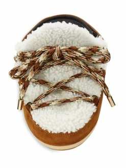 Moon Boot Shearling Platform Mules