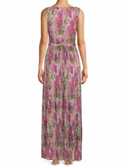 Women Eliza J Shimmer Belted Maxi Dress