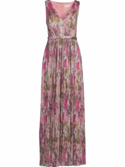 Women Eliza J Shimmer Belted Maxi Dress