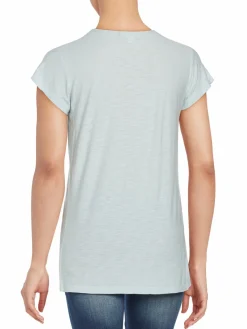 Women James Perse Short Sleeve Boatneck Tee
