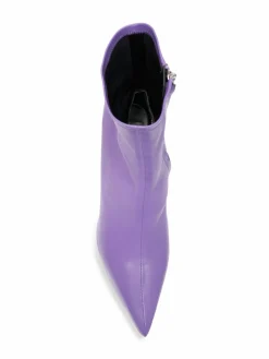 Givenchy Show Stretch Leather Wedge Ankle Boots