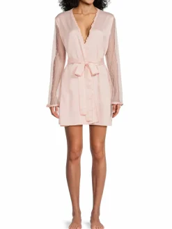Women Flora Nikrooz Showstopper Metallic Self-Tie Coverup Dress