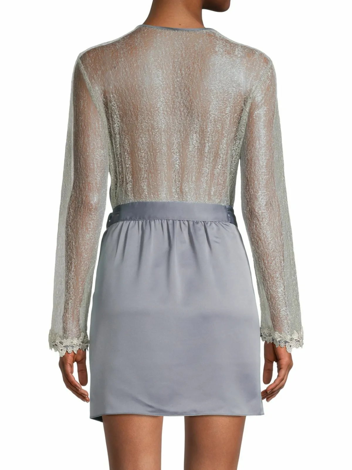 Women Flora Nikrooz Showstopper Metallic Self-Tie Coverup Dress