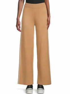 Women Saks Fifth Avenue Side Tape Wide Leg Pants