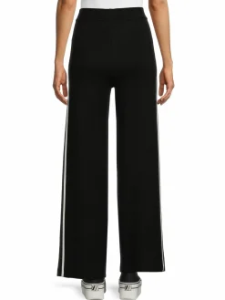 Women Saks Fifth Avenue Side Tape Wide Leg Pants