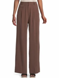 Women Equipment Silk Blend Wide Leg Trousers