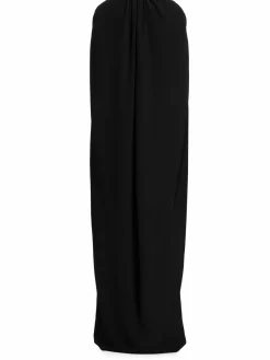 Women Brandon Maxwell Silk Capelet Gown