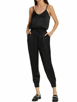 Women ATM Anthony Thomas Melillo Silk Charmeuse Sleeveless Jumpsuit