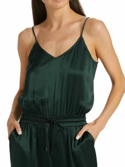 Women ATM Anthony Thomas Melillo Silk Charmeuse Sleeveless Jumpsuit