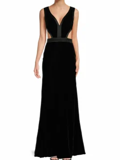 Women Alexander McQueen Silk Cutout Trumpet Gown