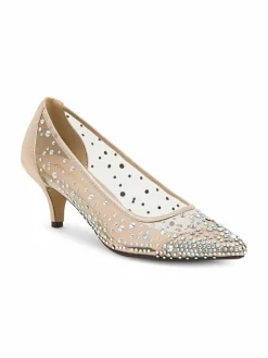 Lady Couture Silk Embellished Pumps