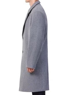 Hyden Yoo Coats & Jackets|Single Breasted Wool Blend Overcoat Medium Grey