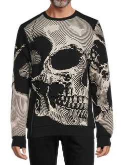 Eleven Paris Sweatshirts & Hoodies|Skull Graphic Sweatshirt Black Multicolor