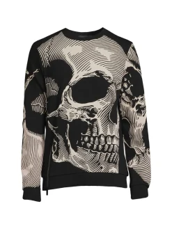 Eleven Paris Sweatshirts & Hoodies|Skull Graphic Sweatshirt Black Multicolor