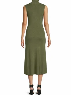 Women Saks Fifth Avenue Sleeveless Turleneck Sweater Dress