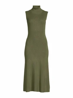 Women Saks Fifth Avenue Sleeveless Turleneck Sweater Dress