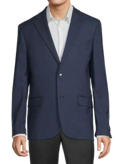 Ben Sherman Blazers & Sportcoats|Slim Fit Checked Blazer Blue Red