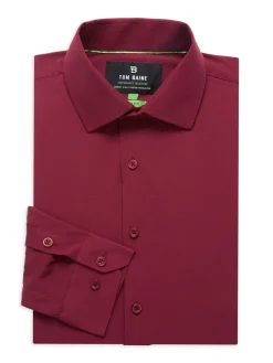 Tom Baine Dress Shirts|Slim Fit Long Sleeve Shirt