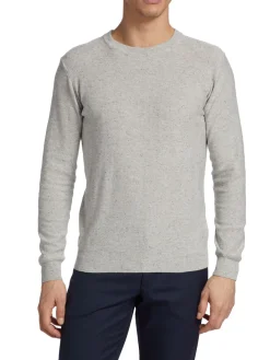 Saks Fifth Avenue Sweaters|Slim Fit Nep Crewneck Sweater Gull