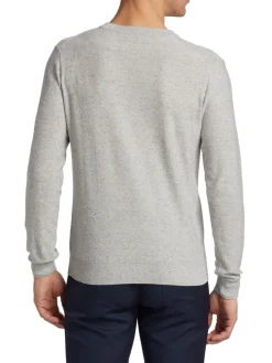 Saks Fifth Avenue Sweaters|Slim Fit Nep Crewneck Sweater Gull