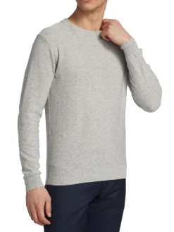 Saks Fifth Avenue Sweaters|Slim Fit Nep Crewneck Sweater Gull