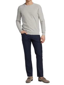 Saks Fifth Avenue Sweaters|Slim Fit Nep Crewneck Sweater Gull