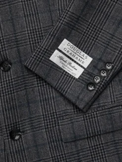 DOUGLAS & GRAHAME Blazers & Sportcoats|Slim Fit Plaid Blazer Grey