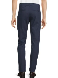 Ben Sherman Pants|Slim Fit Tonal Plaid Flat Front Pants