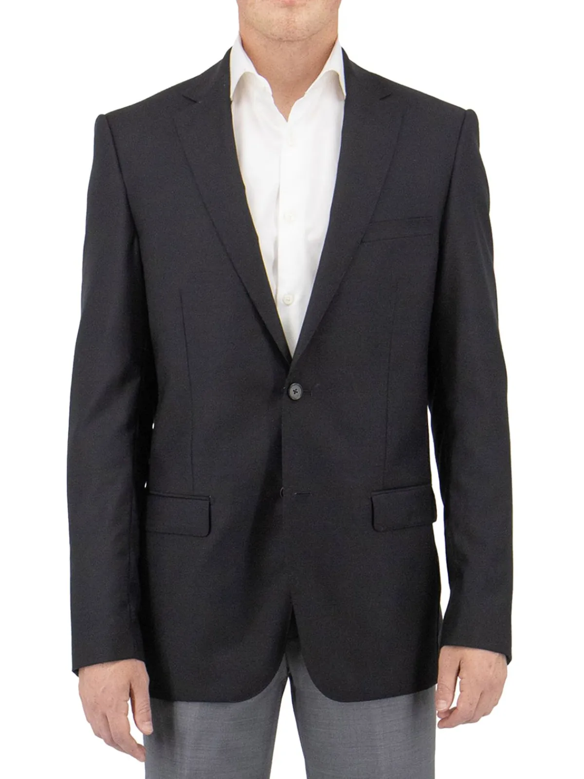 Tiglio Blazers & Sportcoats|Slim Fit Wool Blazer Black