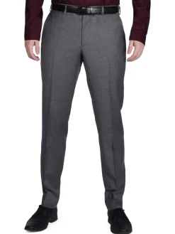 Original Penguin Pants|Slim Fit Wool Blend Dress Pants Grey