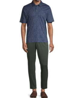 Jack Victor Pants|Slim-Fit Wool Blend Pants Olive