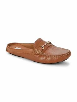 Saks Fifth Avenue Slip-On Leather Loafer Mules