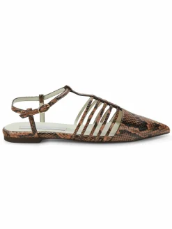 Stella McCartney Snakeskin Embossed Ballet Flats