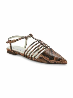 Stella McCartney Snakeskin Embossed Ballet Flats