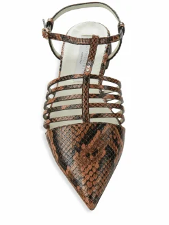 Stella McCartney Snakeskin Embossed Ballet Flats