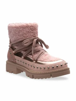 Lady Couture Snowball Studded Faux Shearling Boots