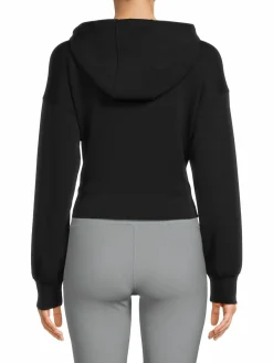 Women 90 Degree by Reflex Softlite Cutout Cropped Hoodie