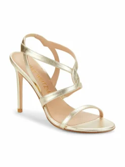 Stuart Weitzman Soiree 100 Strappy Silngback Heel Sandals