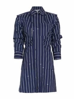 Women Derek Lam 10 Crosby Solana Striped Shirt Dress